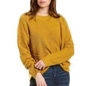 Madewell Mustard Green S Sweater With Pockets